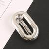 Elliptical Hollowed Out Spring Hair Clip Hollow Oval Ponytail Hairpins New Metal Hair Clips  Women