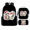 Luxury Popular Cool Novelty 67 six seven 3D Print 3pcs/Set pupil School Bags Laptop Daypack Backpack Lunch bag Pencil Case