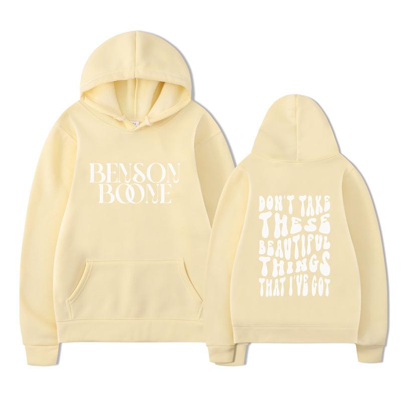 Benson Boone Hoodie Men Women Sweatshirt Print Unisex Streetwear Hip Hop Style Autumn Winter Fashion Tops Clothes