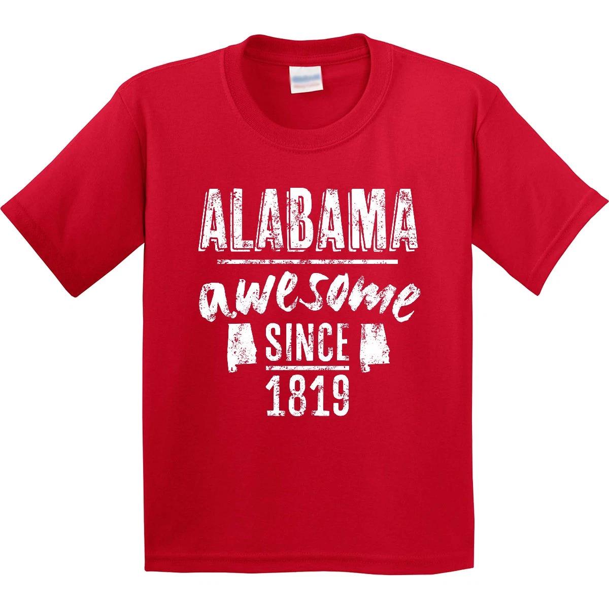 Inktastic Alabama Awesome Since 1819 Youth T-Shirt Montgomery City Birthday Text 100