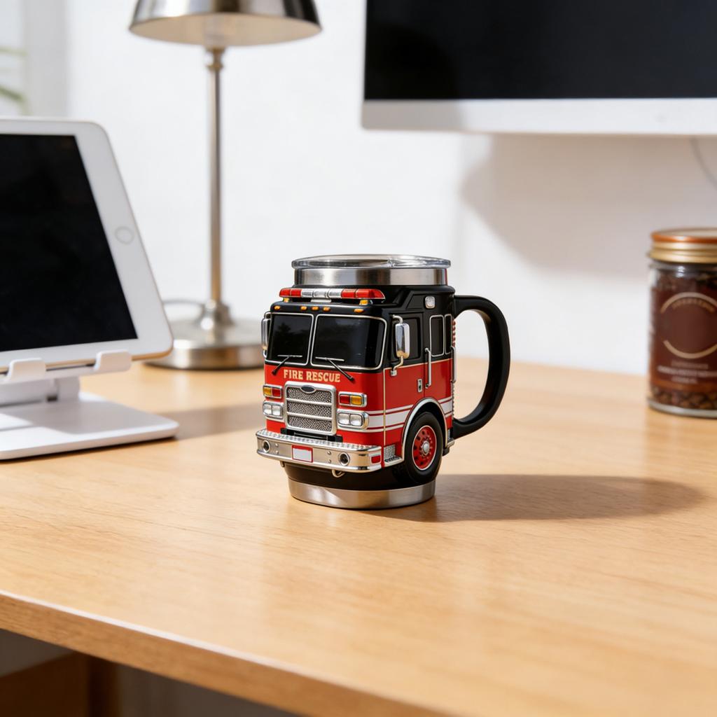 2026 Hot, Fire Rescue Mug – For The Bravest Us, Handcrafted Fire Rescue Car Coffee Mug, Funny Cup, Kitchen And Desktop Decor