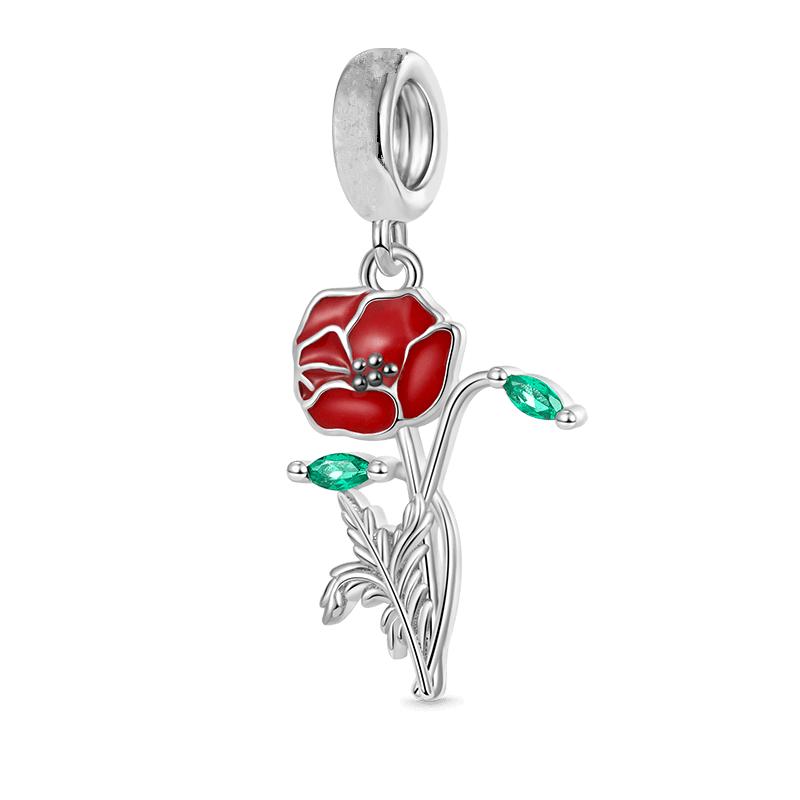 NEW Sparkling Red Series Charm Bead Clip Fit Original Silver Bracelet DIY Jewelry Christmas Gift Reindeer Motorcycle Dangle