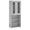VidaXL Highboard Concrete Grey 69.5x34x180 Cm Engineered Wood 3198709