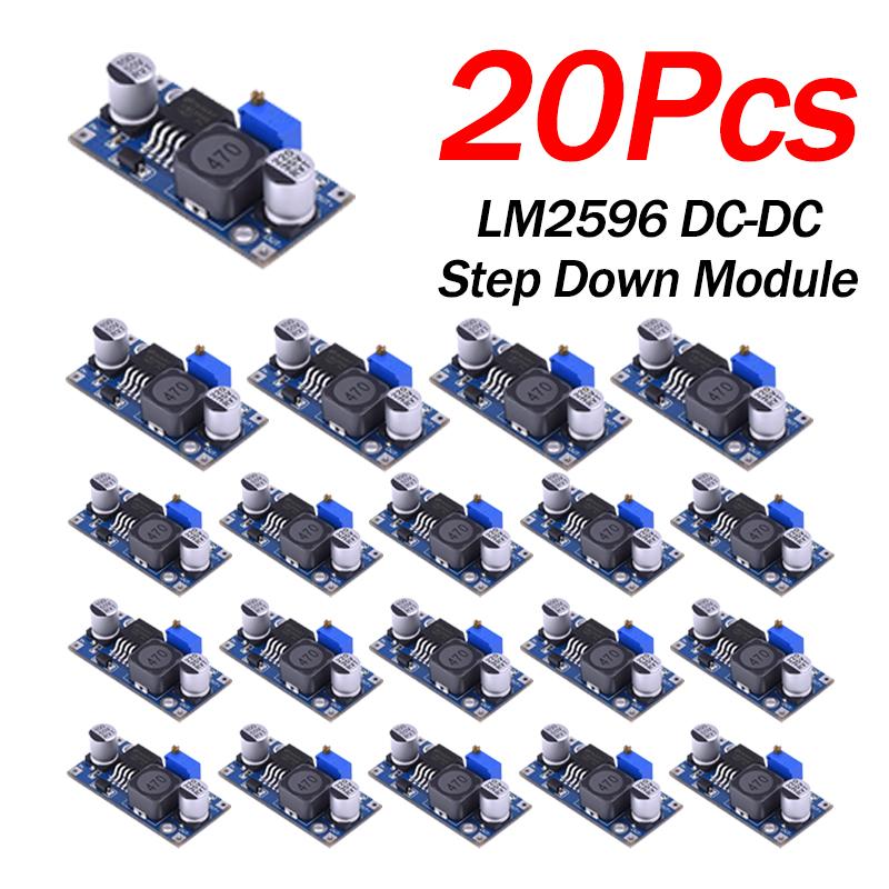 10-100Pcs Adjustable Output LM2596S Step Down Module DC to DC Buck Converter Voltage Regulator Conversion Power Supply Module