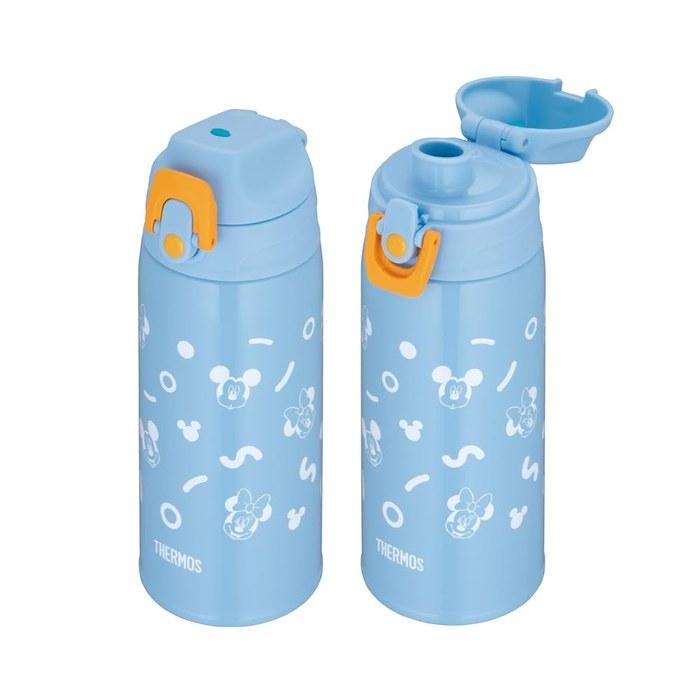 Thermos Water Bottle Vacuum Insulated 2-Way Bottle 0.6L FJJ-602WFDS BLOR Mickey/Minnie Blue Orange 600ml