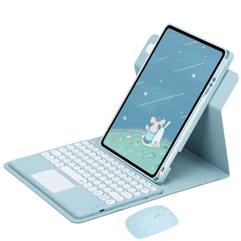 Funda con Teclado Táctil para iPad 11 Funda A16 Funda con Rotación 360° para iPad 11ª Generación Funda Cubierta con Ranura para Lápiz