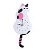 Wall Clock Creative DIY Cat Acrylic Wall Clock with Swing Tail Pendulum for Living Room Bedroom Kitchen Home Décor