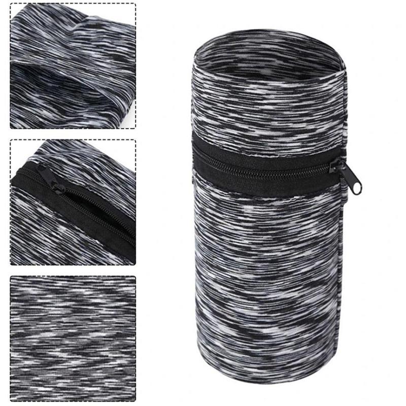1 pochette portefeuille légère à fermeture éclair pour téléphone, carte, clé, bandeau anti-transpiration, pour gym, fitness, sport, cyclisme