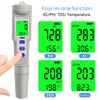Portable pH TDS EC Temp Digital WaterQuality Tester Monitors Meter Test Pen