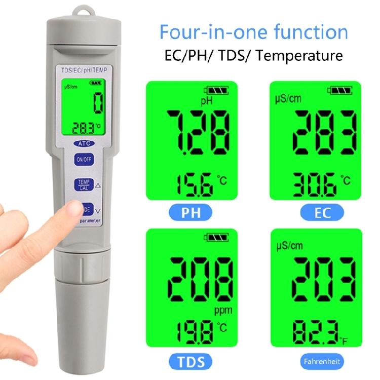 Portable pH TDS EC Temp Digital WaterQuality Tester Monitors Meter Test Pen