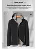 Men's Fashion Casual Jacket: Autumn Long-sleeved Solid Color for Young and Middle-aged