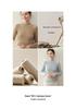 Classic Women's Cashmere Knit Pullover: Striped Half-High Collar, Solid Color, Autumn/Winter Commute Sweater