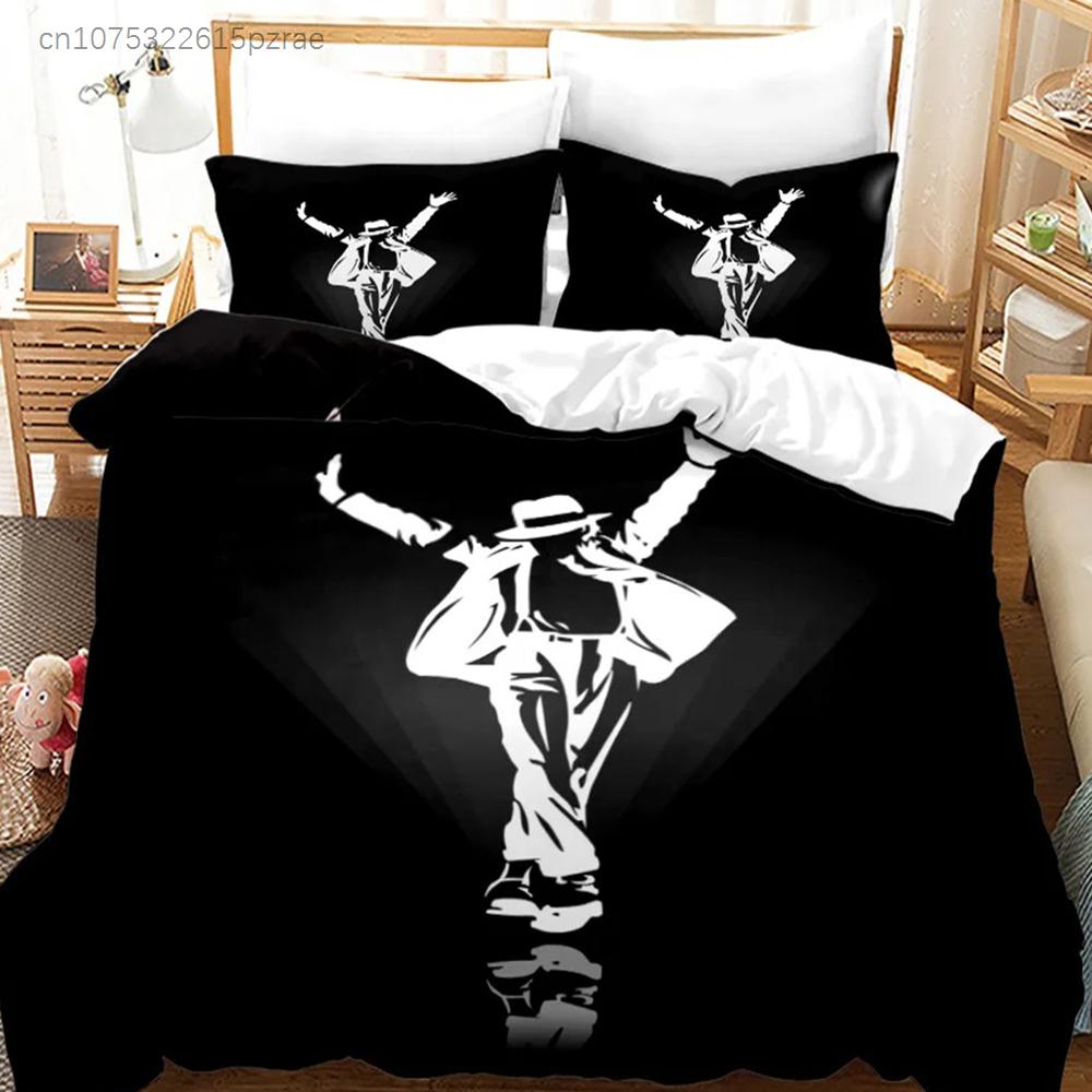 Michael Jackson Bedding Set Single Twin Full Queen King Size Musical Genius Bed Set Teenager Bedroom Duvet Cover Sets 011
