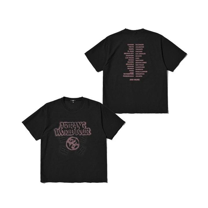 

BTS Світовий Тур ARIRANG Офіційний Мерч ЯПОНСЬКИЙ ОБМЕЖЕНИЙ MD (L Size) S/S Tour T-Shirt (Black)