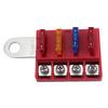 4 Circuit Fuses Box Set with Waterproof Cover Corrosions Resistant Fuses Block Electrical Part for Car Truck & Marine Use