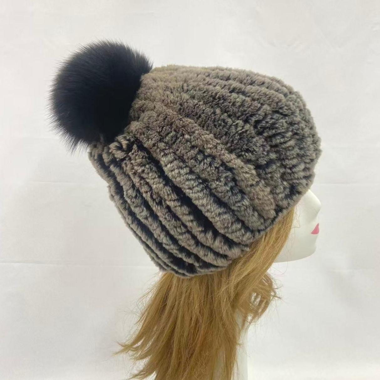 

Новые зимние меховые шапки для женщин Мягкие Теплые Эластичные шапки из кроличьего меха