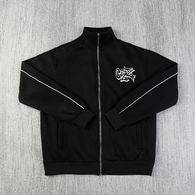LUXEONHigh Street Y2K Letter Pattern Zipper Sports Fashion Tops for Men and Women.