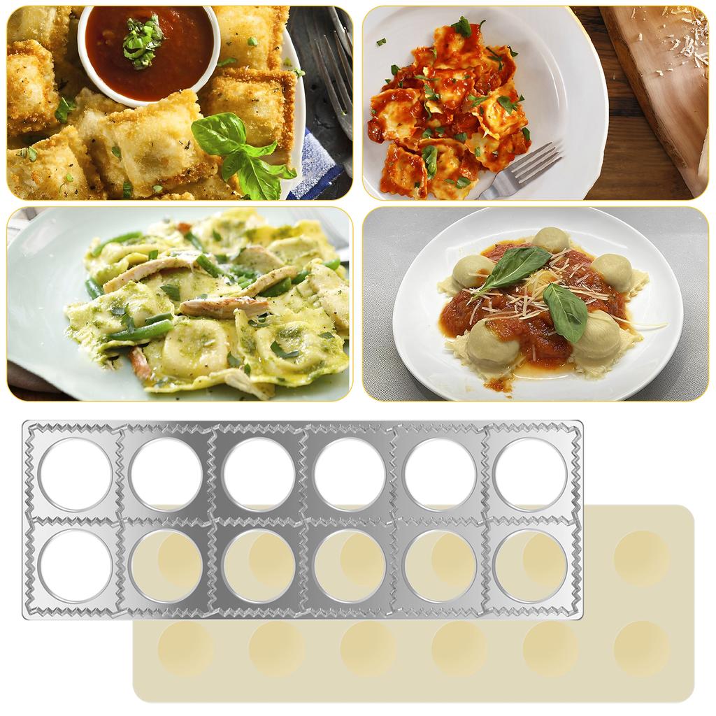 Dumpling Moulds 12 Holes Kitchen Dough Press Ravioli Making Mould Dumpling Skin Artifact Mold DIY Pasta Pastry Kitchen Gadgets