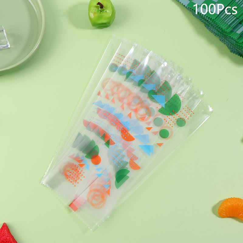 

100 шт. Пищевые пакеты для мороженого Одноразовый пластиковый защитный чехол для хранения Машинная запайка Упаковочный пакет