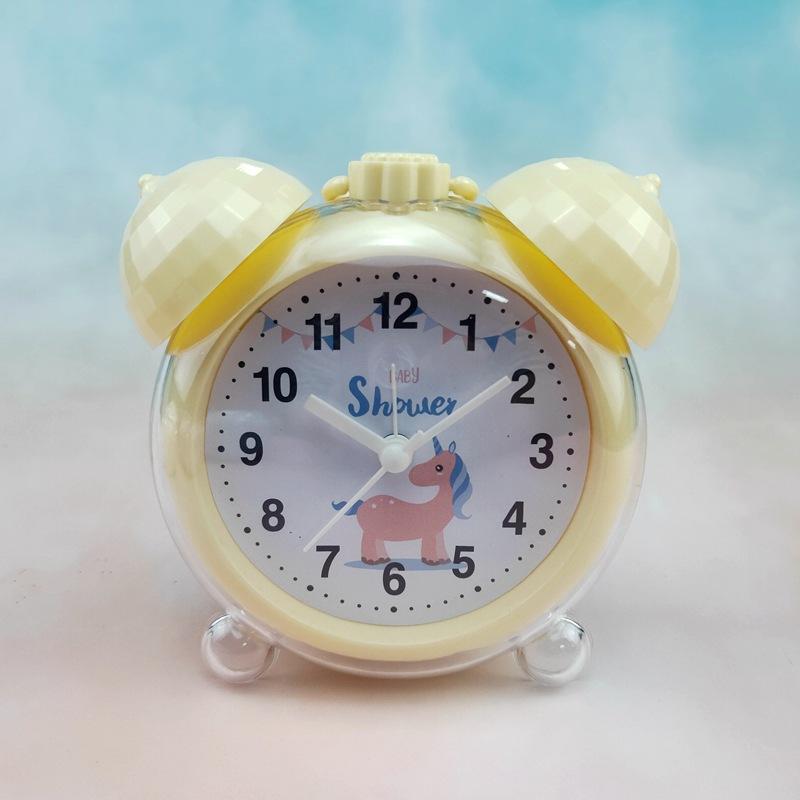 Alarm Clock Student Alarm Clock Cute Girl Heart Children Cartoon Junior Middle School Students with Night Light Bedside Clock