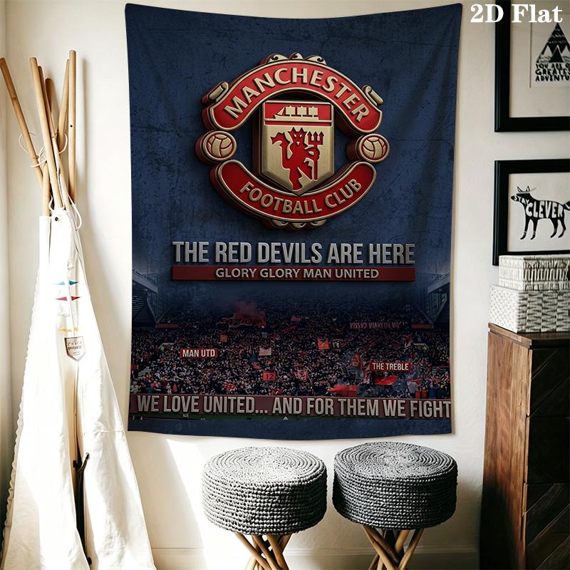 Manchester United Devils Here Threepiece Set 1 Duvet Cover 2 Pillowcase Without Core Christmas Birthday Gift Duvet Cover And Pillowcase
