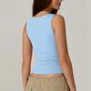 Women's Solid Color Square Collar Slim Camisole Summer Sleeveless Top