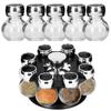 SPRINGOS® rotatif porte-pivotants, 8 pots verre, Présentoir à épices, organiseur