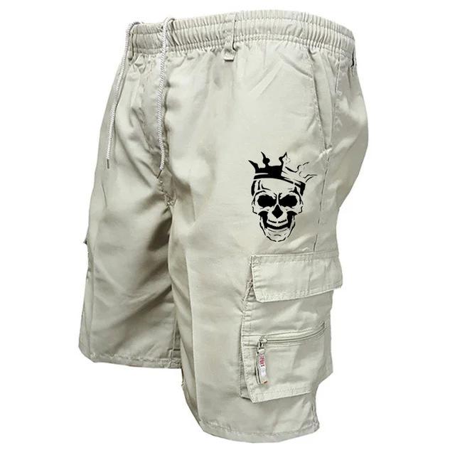 Men's -color Casual Five-pocket Pants, Loose Multi-pocket Outdoor Sports Work Pants