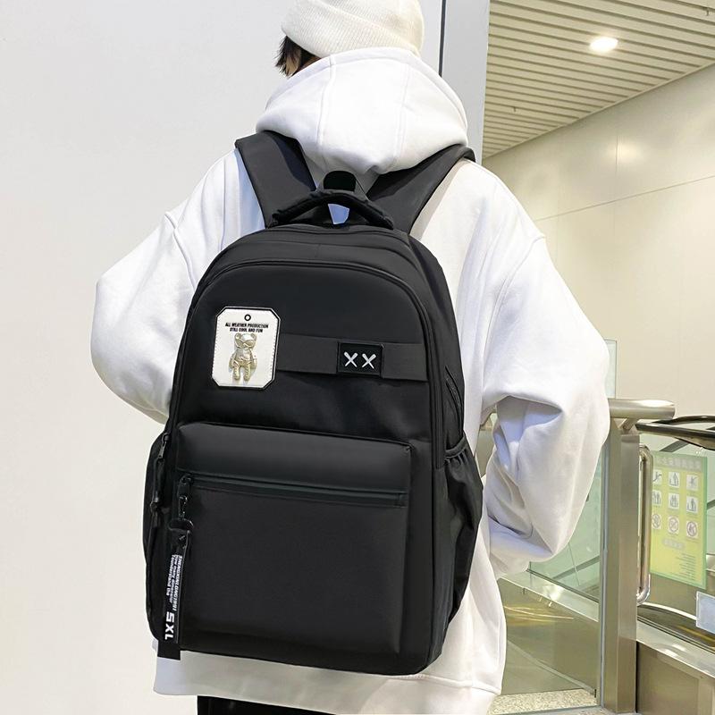 Kvinna Skolväska med stor kapacitet Manliga gymnasieelever Ryggsäck Pojkar Datorryggsäck