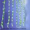 2 M 20 Light Always On Battery Box Willow Curtain Lamp Decorative Light String Imitation Leaf Wrought Iron Basket Copper Wire