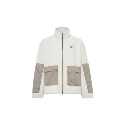 Giacca in Pile Colorblock con Collo Alto Uomo Capispalla Bianco DD5022-072