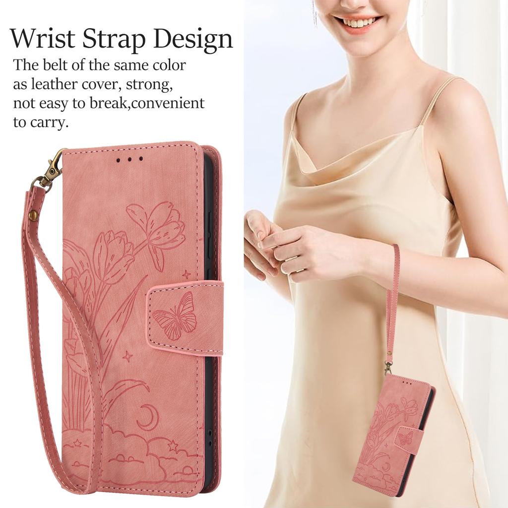 Suitable for MOTO G 5G 2026 mobile phone leather case G power retro orchid butterfly embossing card wallet