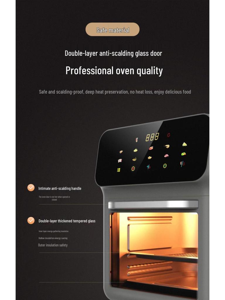 Large Capacity Multi-functional Air Fryer & Electric Oven with Fast Heating and Touch Screen