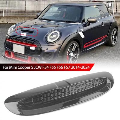 1 Σετ Για Mini Cooper S JCW F54 F55 F56 F57 2014-UP ABS Γυαλιστερό Μαύρο Κάλυμμα Εξαερισμού Αεραγωγού Καλύμματος Μονής Μπροστινού Κινητήρα