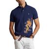 Polo Ralph Lauren SS24 Dragon Pattern Embroidered Slim Fit Casual Short Sleeve Polo Shirt Men Polo Shirts Deep-Cobalt-Blue MNPOKNI1N822584-400