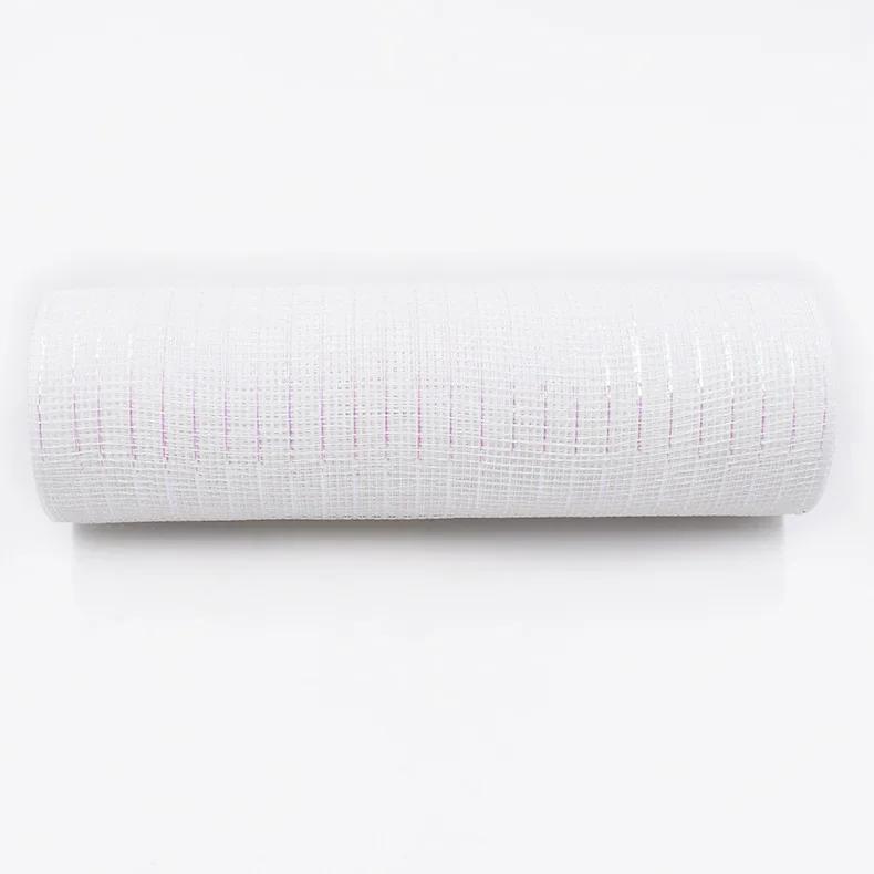 10Yards 26CM Christmas Tree Gauze Mesh Tulle Roll Gold Silver Christmas Bow Mesh DIY Xmas Tree Ribbon Decoration Gift Wrapping