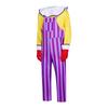 Sad Clown Cosplay Costume With Suspenders For Halloween And Stage Performances