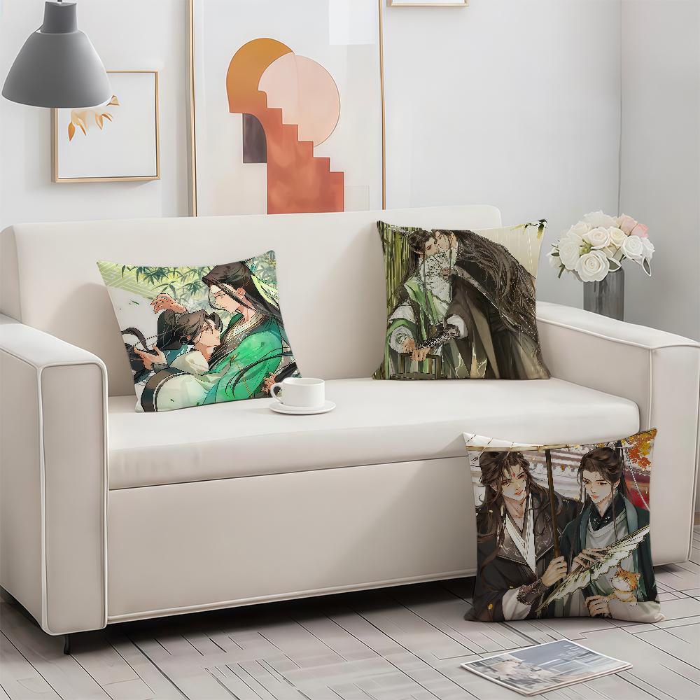 The S-Scum V-Villains S-Self-Saving S-System Novel Cushion Cover Square Cover Casual Skin-Friendly Comfortable Pillow Cover