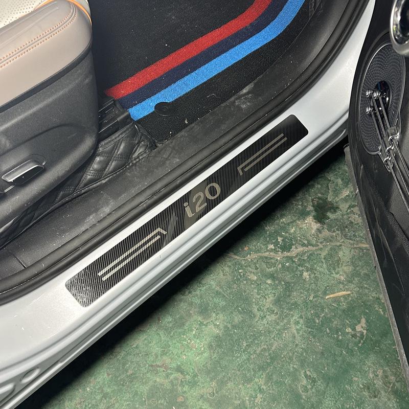 Stainless Steel Right-Angle Door Sill Protectors & Universal Collision Strips for i20