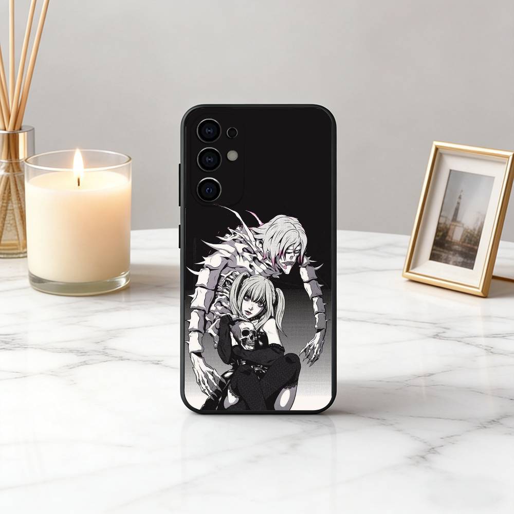 D-DeathS N-NoteS M-MisaS A-Amane-es Handyhülle Schwarzes Silikon Weich Für Samsung S25,S24,S21,S22,S23,S30,Ultra,S20,Plus,Fe,Lite