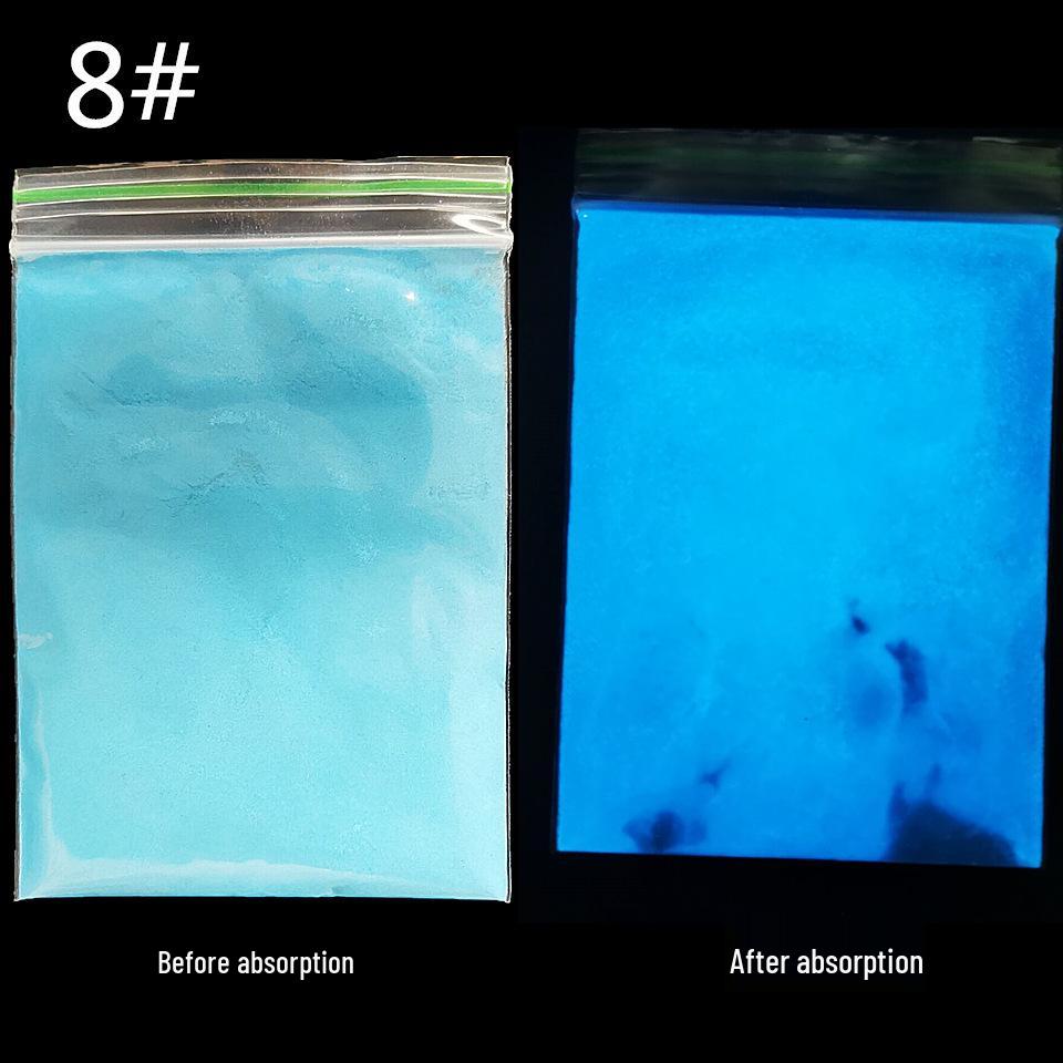 High Brightness Long-Lasting Luminous Powder 10g - DIY Nail Glitter Resin Pendant Kit