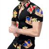 Stylish Floral Print Short Sleeve Shirt, Casual Summer Top for Men