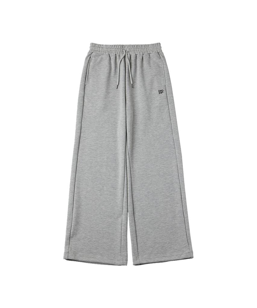 DANGLEDROP Dgdp Square Logo Wide Sweatpants_Melange Grey