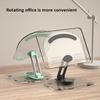 New Transparent Acrylic Tablet Stand, Foldable, Rotatable, Adjustable Height, Multifunctional Desktop Non-slip Tablet Support Stand, Set of 2