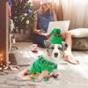 With Hat and Leg Sleeves Pet Christmas Elf Costume Polyester Cat Christmas Costume  New Year