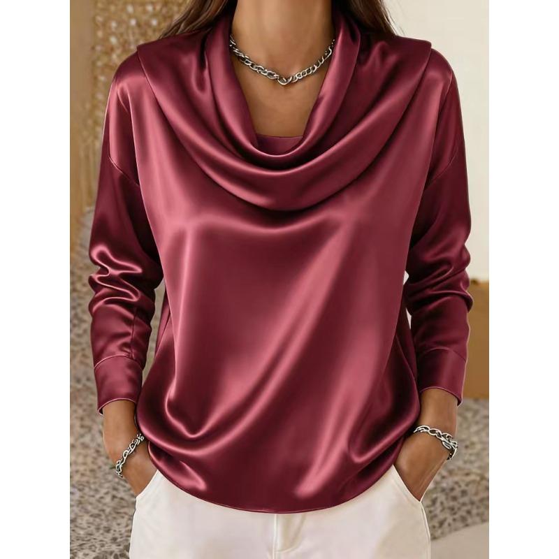 BITCED Moda Casual para Mujer Estampado de Color Sólido Manga Corta Blusas y Camisas