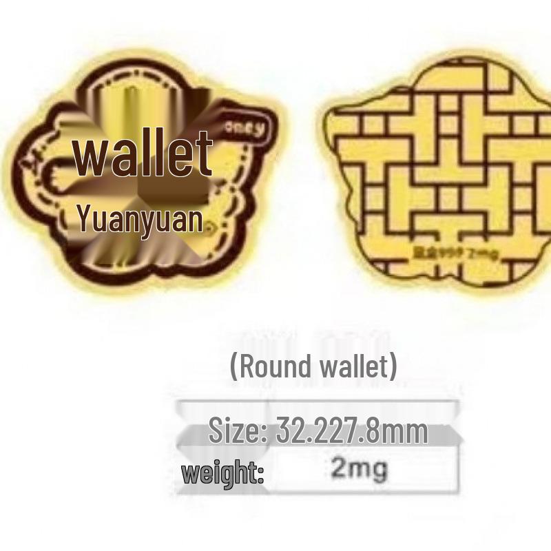 Pure Gold "Princess Luck" Phone Sticker – Wealth & Treasure Gold Leaf Design for Prosperity & Fortune
