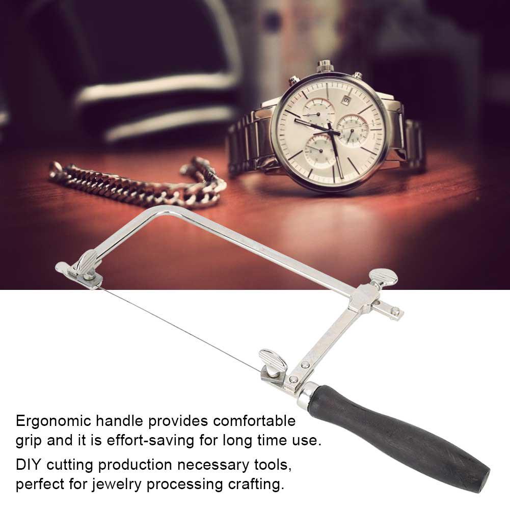 Portable U Shape Hacksaw Saw Bow Frame DIY Jewelry Making Cutting Tool with Saw Blade