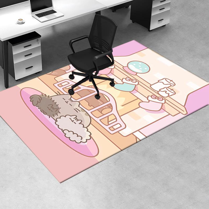 Christmas, Cozy, Cats Office Carpet Soft Polyester Entrance Carpet Washable Non Slip Machine Washabl
