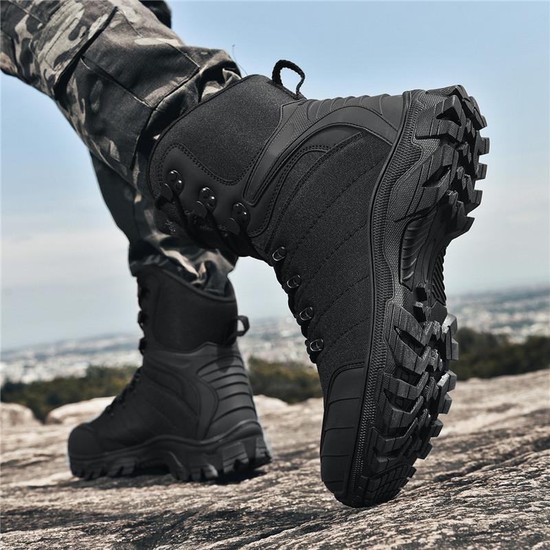 Men Tactical Boot Military Safety Hunting Hiking Shoes Desert High Quality Outdoor Unisex Ankle Army Waterproof Climbing Shoes